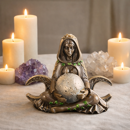 Moon Earth Mother Statue