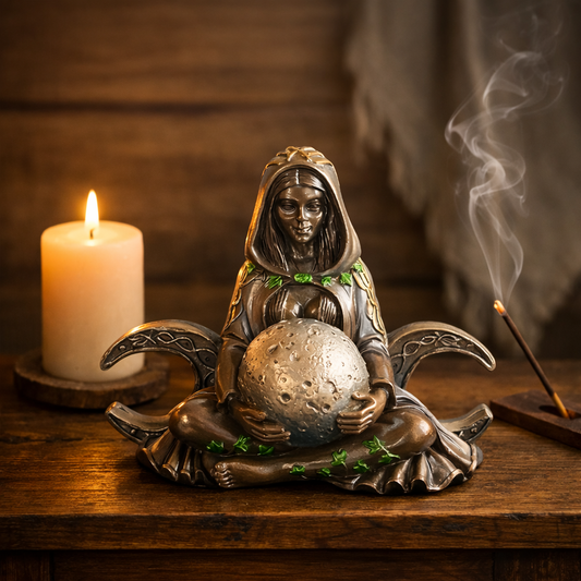 Moon Earth Mother Statue