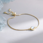 Moonstone 18K Gold Plated Bracelet