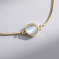 Moonstone 18K Gold Plated Bracelet