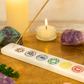 Selenite Seven Chakras Incense Holder – 25cm
