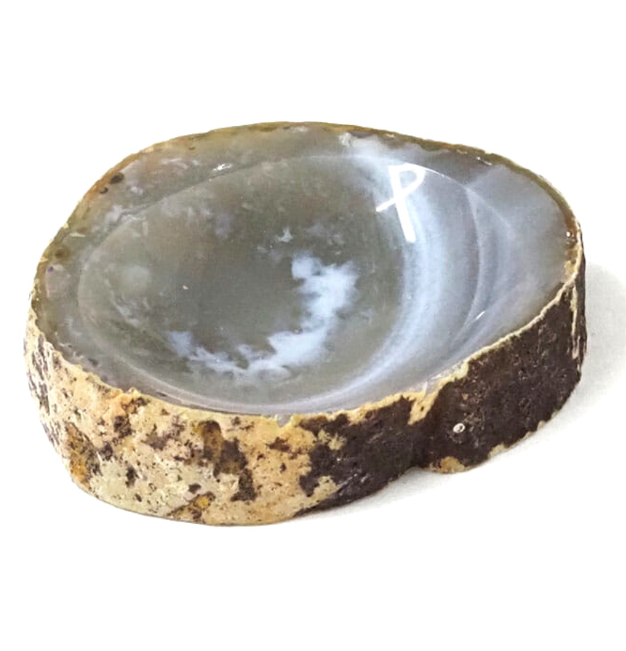 Natural Agate Polished Bowl