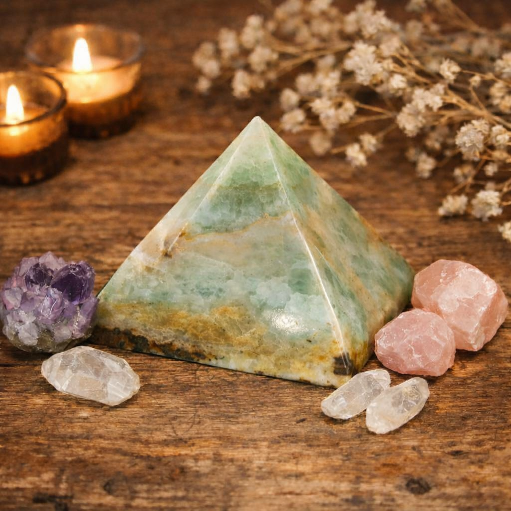Carribean Calcite Pyramid (Green)