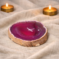 Pink Agate Polished Bowl