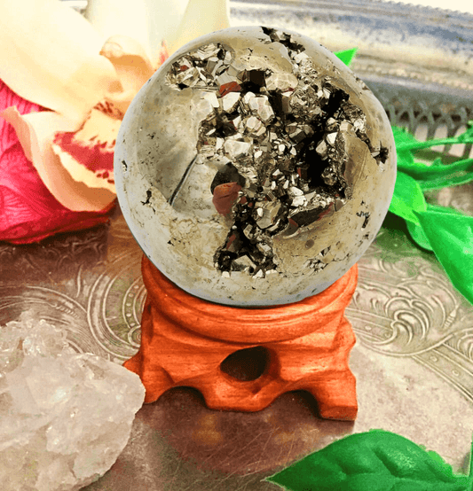 Pyrite Cluster Sphere - Spirit and Stardust