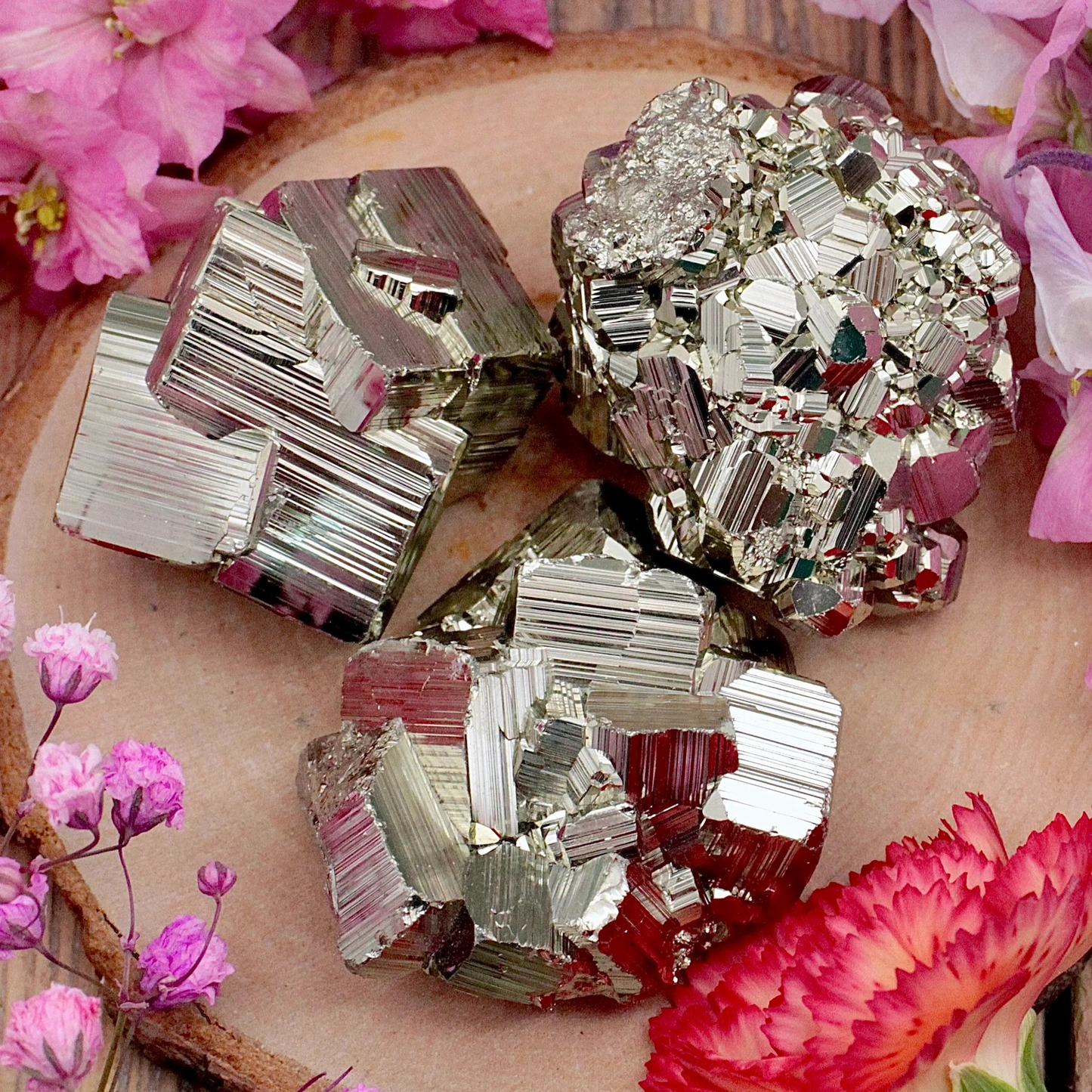 Raw Pyrite Cubic Cluster