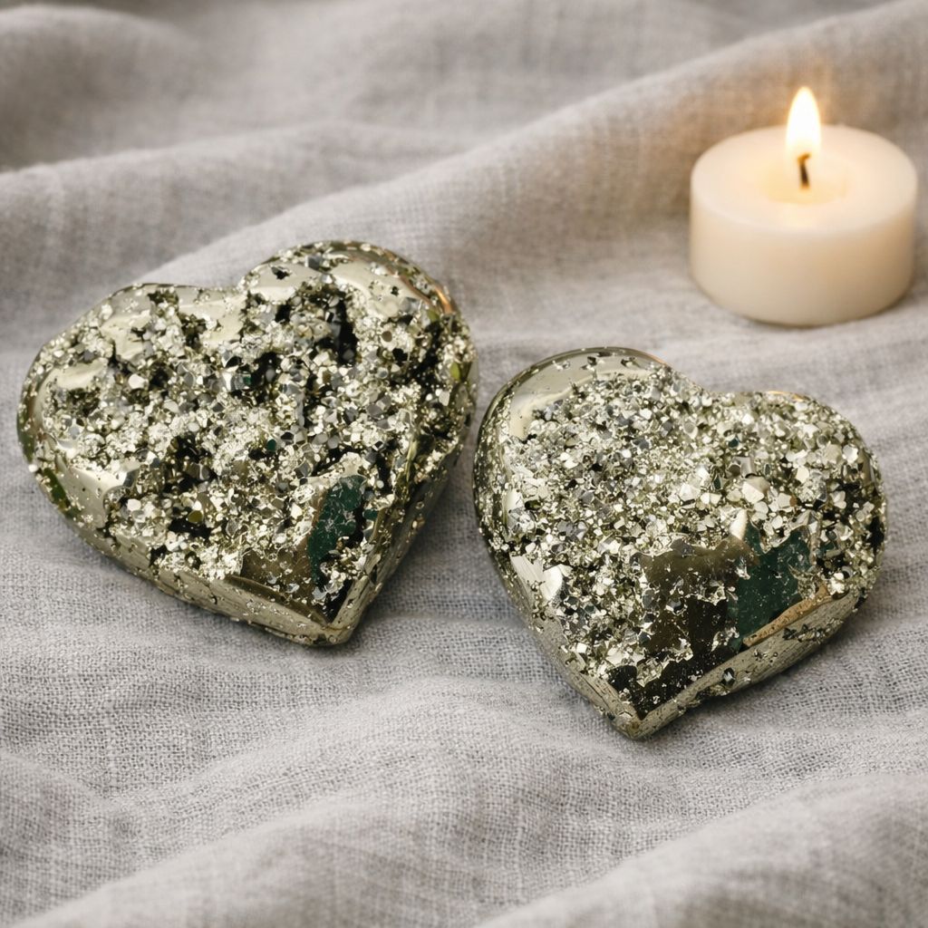 Pyrite Cluster Heart