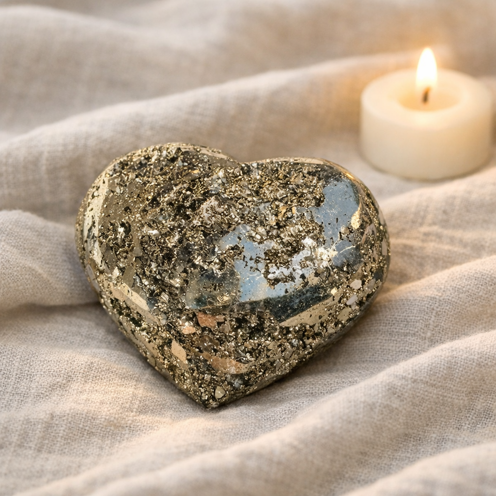 Pyrite Cluster Heart