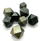 Pyrite with Black Magnetite Octagon 