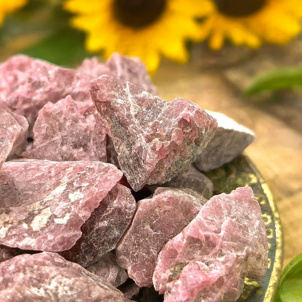 Raw Rhodonite: The Stone of the Heart
