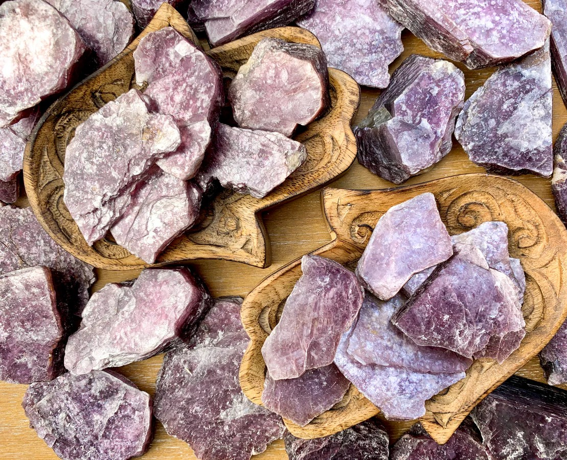 Raw Lepidolite Crystal: The Stone of the Cosmos