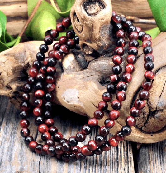 Red Tigers Eye Bracelet For Protection - Spirit and Stardust