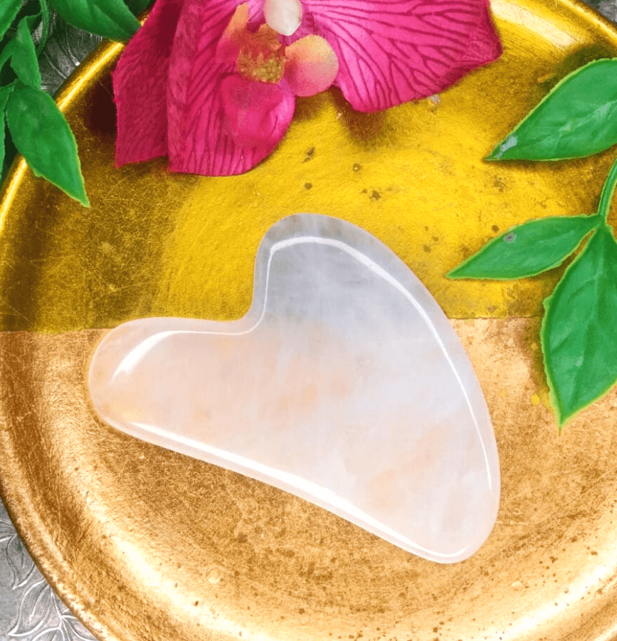 Rose Quartz Crystal Facial Roller and Guasha in Gift Box - Spirit and Stardust