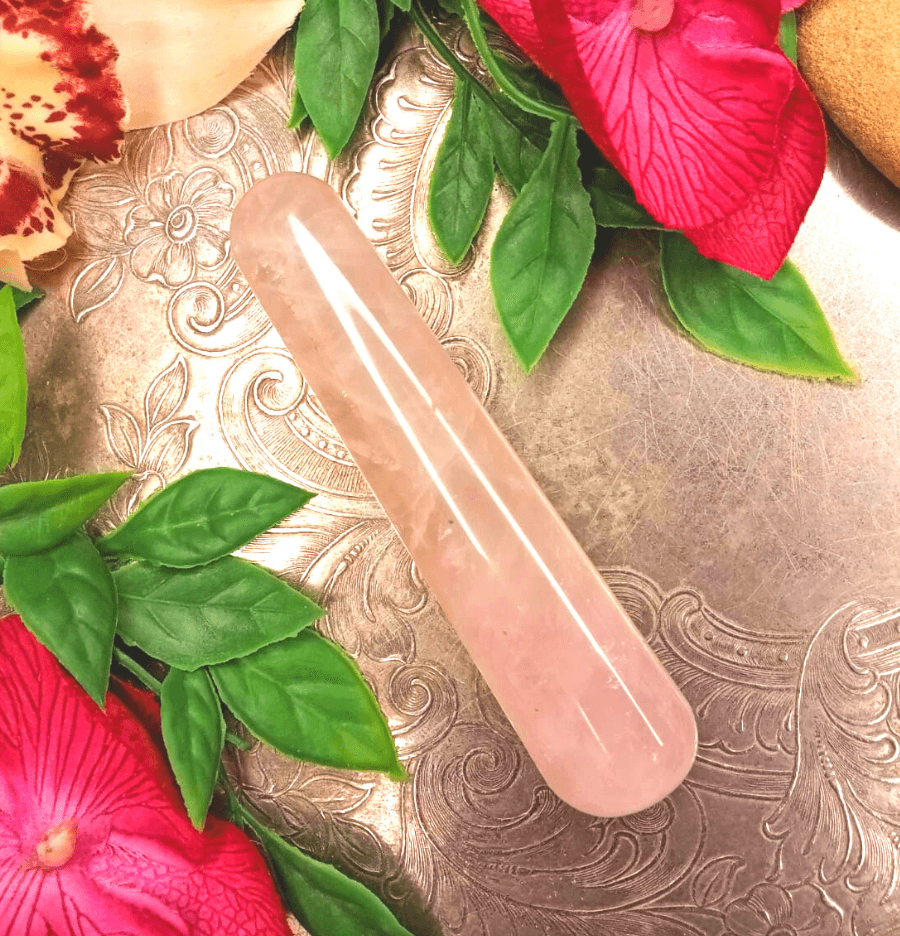 Rose Quartz Massage Wand (Round) - Spirit and Stardust