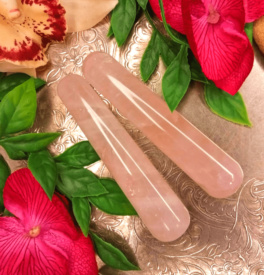 Rose Quartz Massage Wand (Round) - Spirit and Stardust