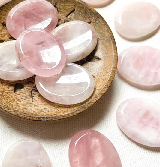 Rose Quartz Worry Stone