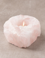 Rose Quartz Candle Holder (Raw)
