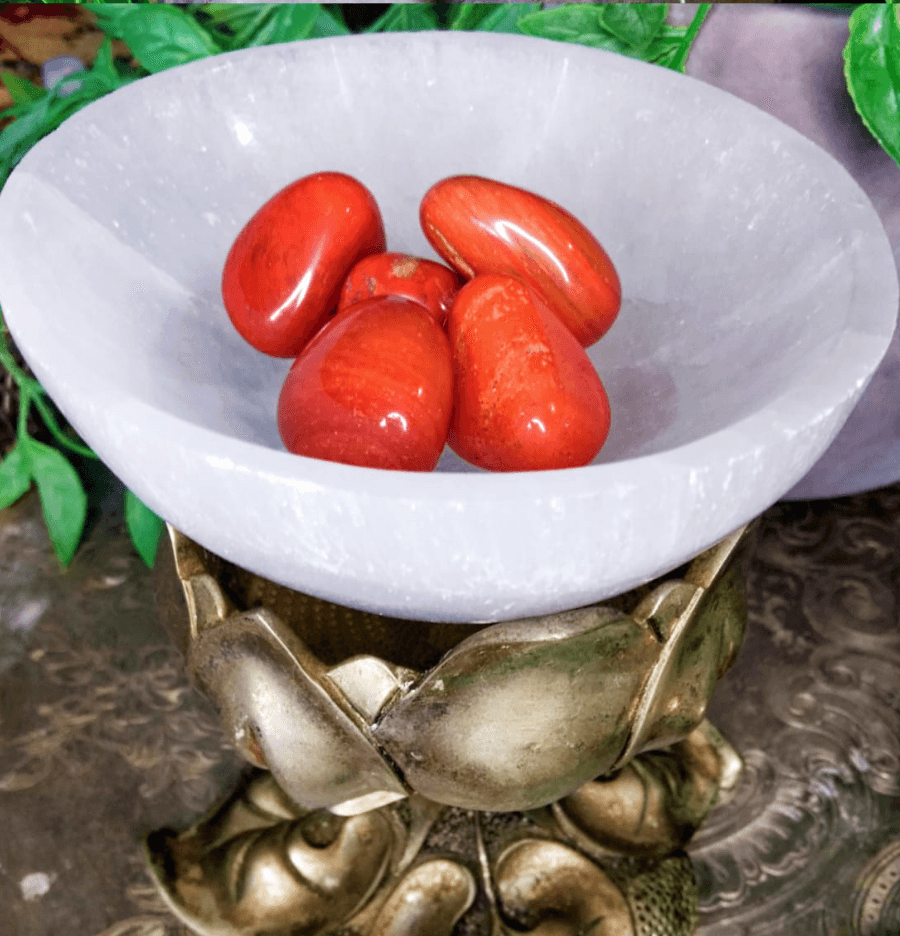 Beautifully Carved and Polished White Selenite Bowl - Spirit and Stardust
