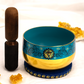 Brass Singing Bowl Gift Set - Blue (12.5cm)