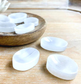 White Selenite Crystal Worry Stone