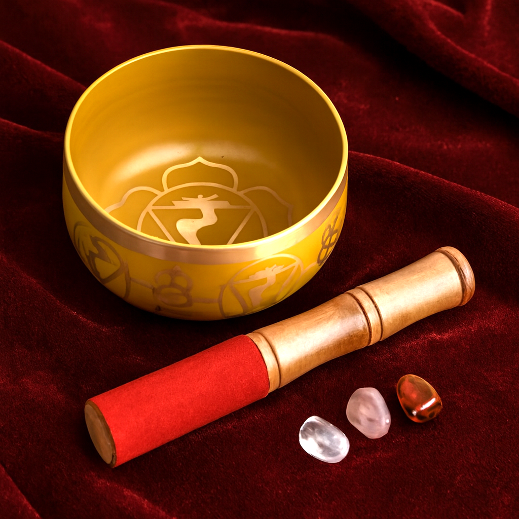 Solar Plexus Chakra Yellow Singing Bowl (12.5cm)