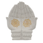 Stone Hands with Gold Lotus Print (15cm x 20cm)