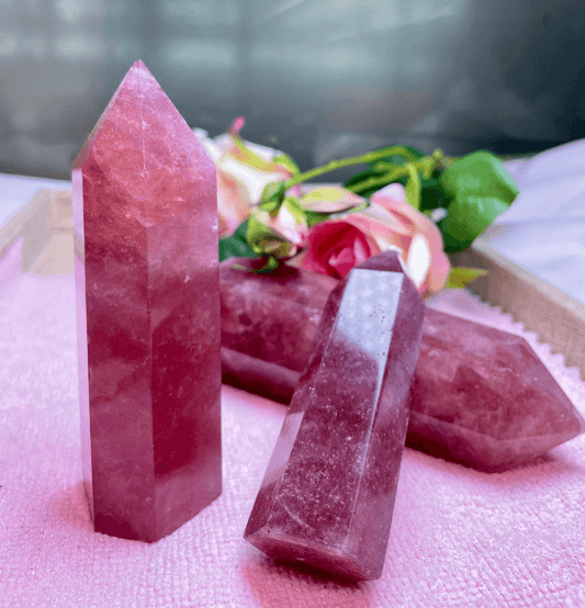 Strawberry Quartz Crystal Generator - Spirit and Stardust
