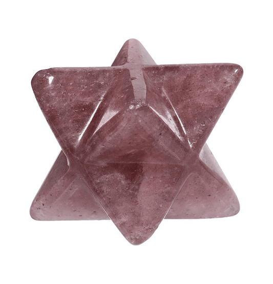 Strawberry Quartz Crystal Merkaba - Spirit and Stardust