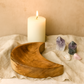 Crescent Moon Teak Wood Bowl (11.5cm x 9cm x 2.5cm)