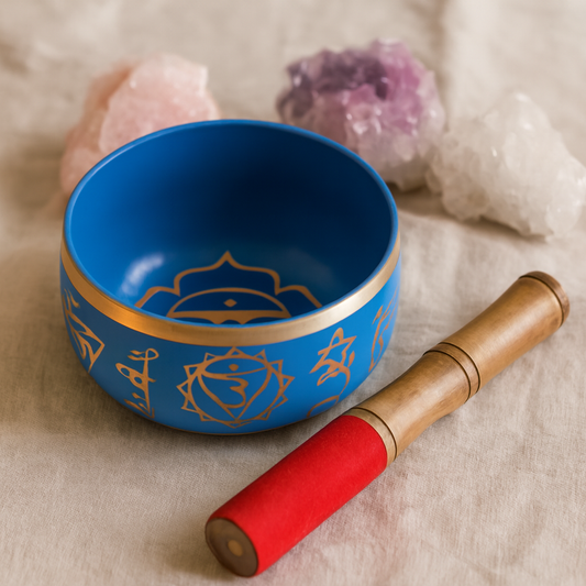 Throat Chakra Blue Singing Bowl (12.5cm)
