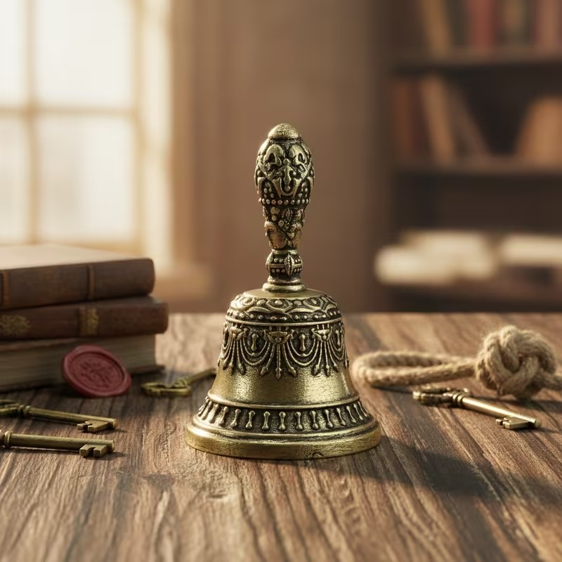 Hand-Carved Tibetan Meditation Bell