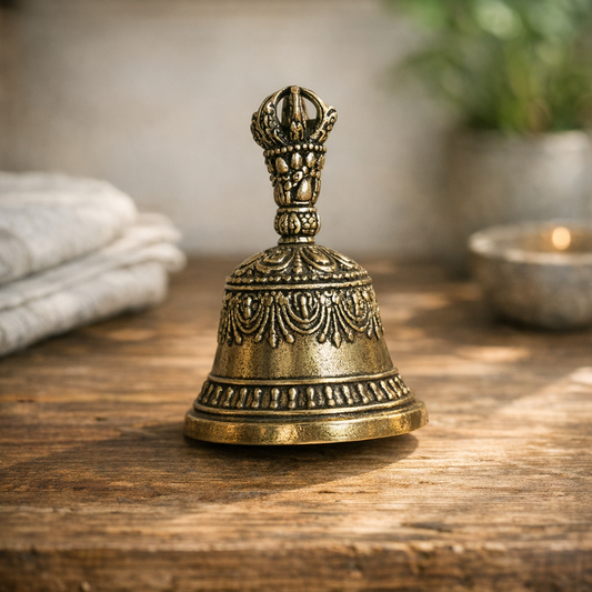 Hand-Carved Tibetan Meditation Bell