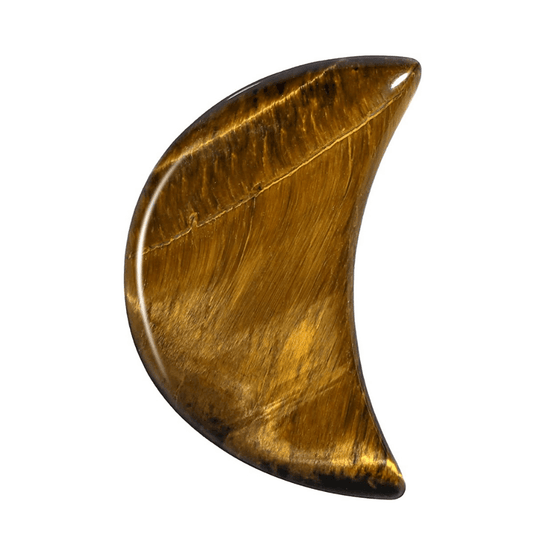 Tiger's Eye Crystal Moon (Medium) - Spirit and Stardust