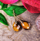 Tiger's Eye & Copper Earrings
