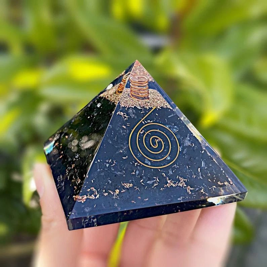 Black Tourmaline Orgonite Pyramid