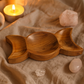 Triple Moon Teak Wood Bowl (22cm x 10cm x 2cm)