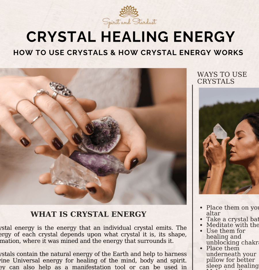 The 21-Page Ultimate Crystal Healing Guide - Digital Download - Spirit and Stardust