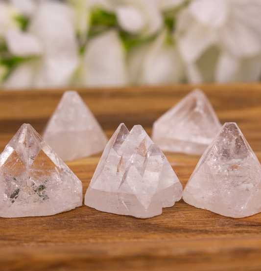 White Apophyllite Natural Points – Small