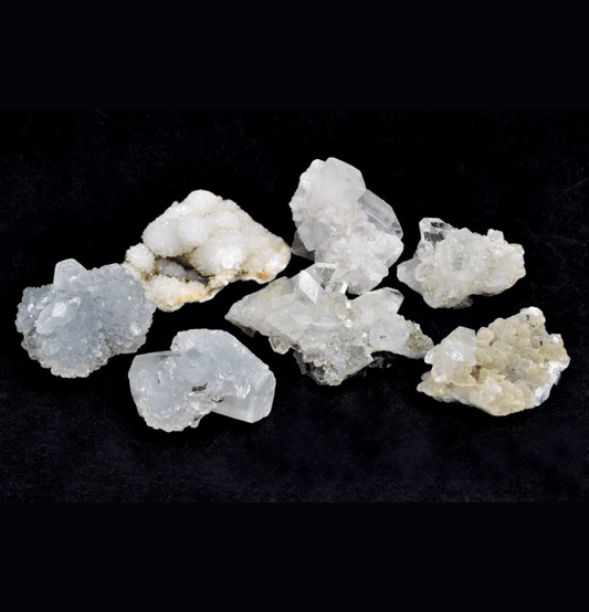 White Apophyllite with Stilbite Clusters - Spirit and Stardust