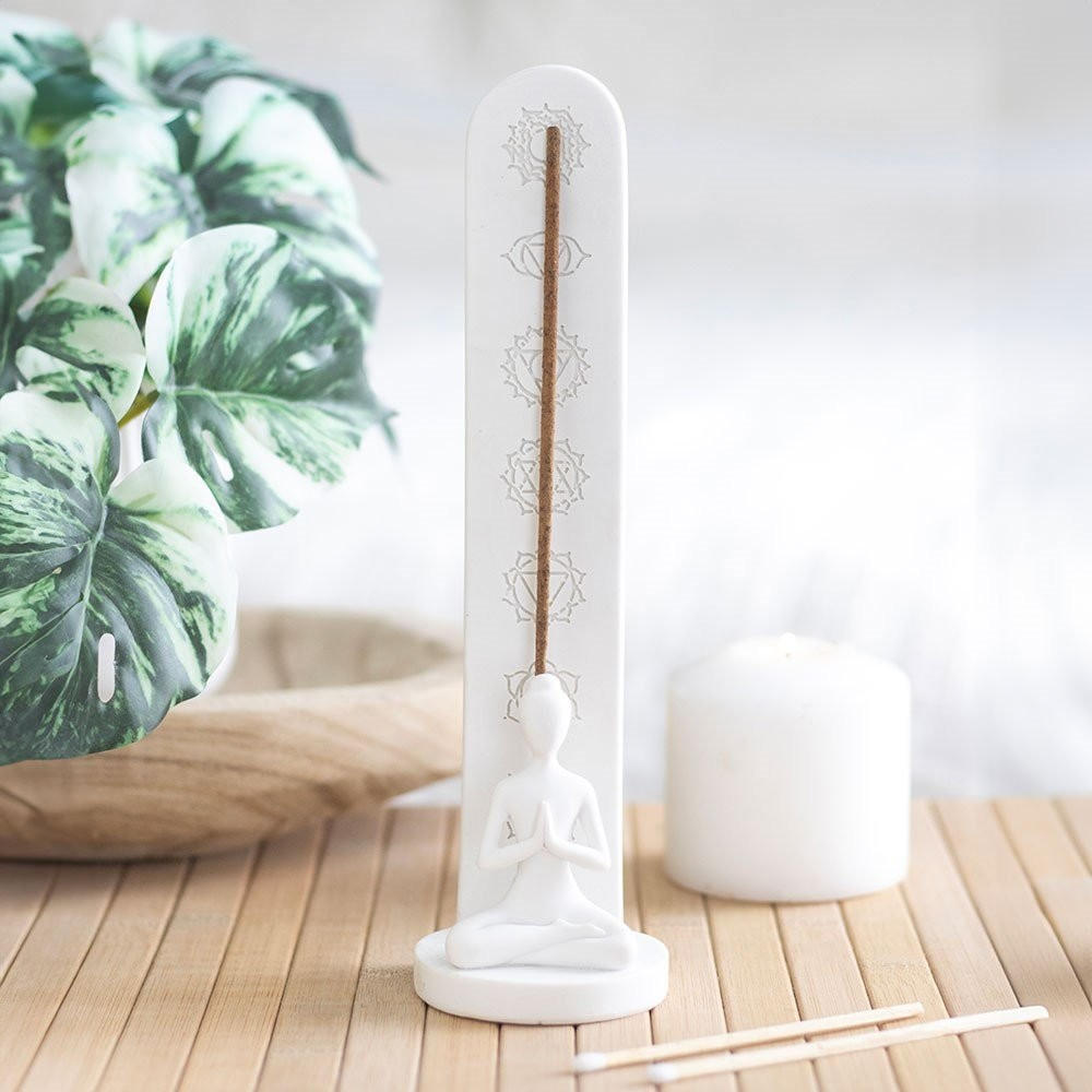 Lotus Meditation Figure Chakra Incense Holder 