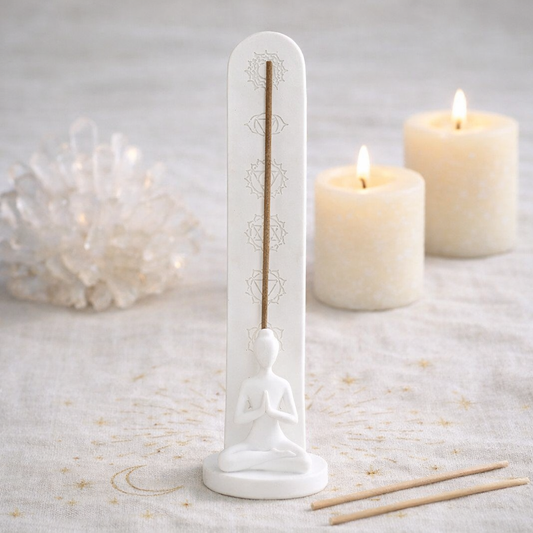 Lotus Meditation Figure Chakra Incense Holder 