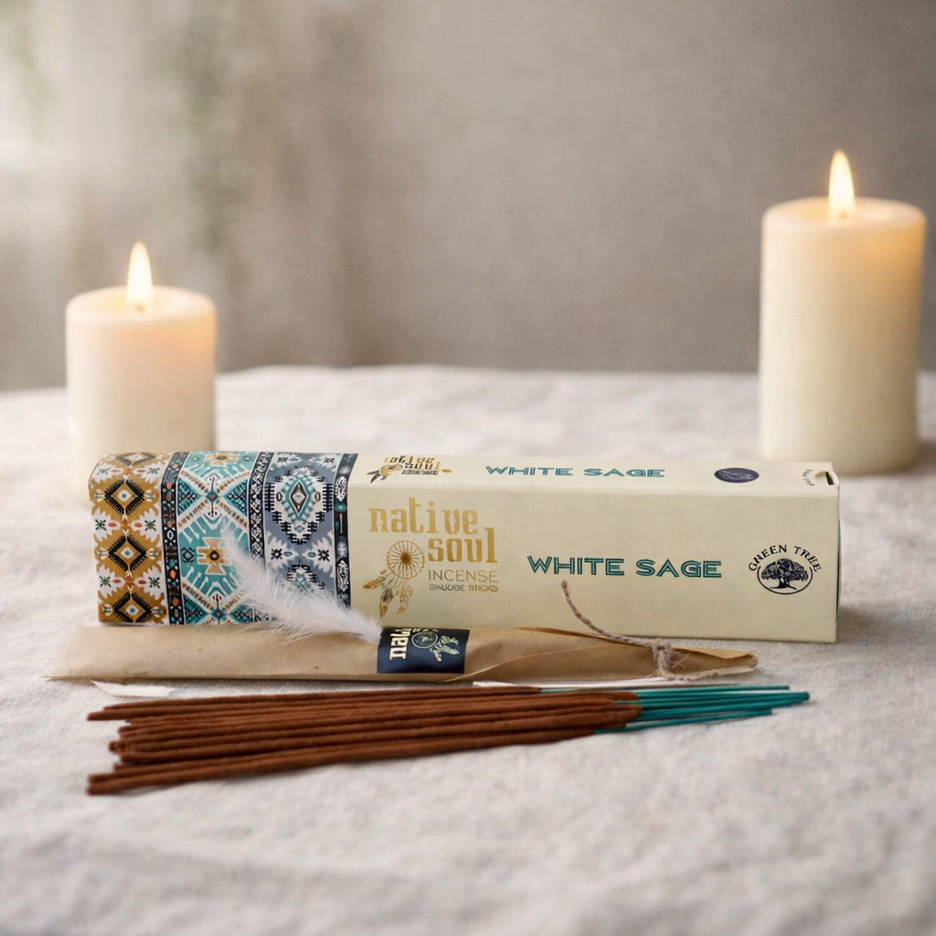 White Sage Incense 15gms (10-12 Sticks) (Native Soul)