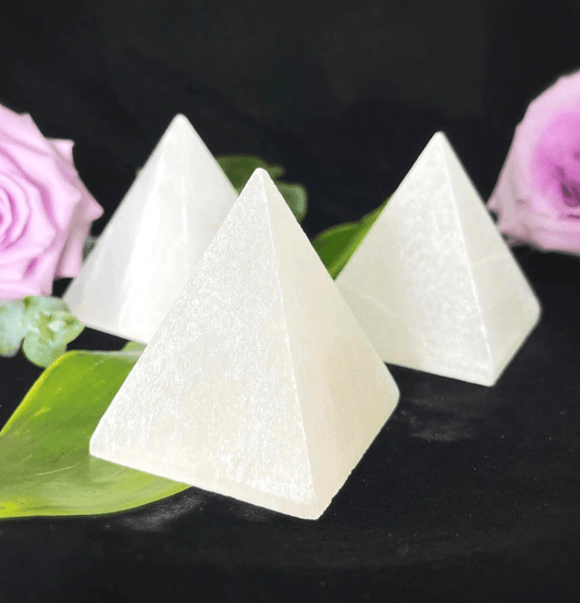 White Selenite Pyramid - Spirit and Stardust