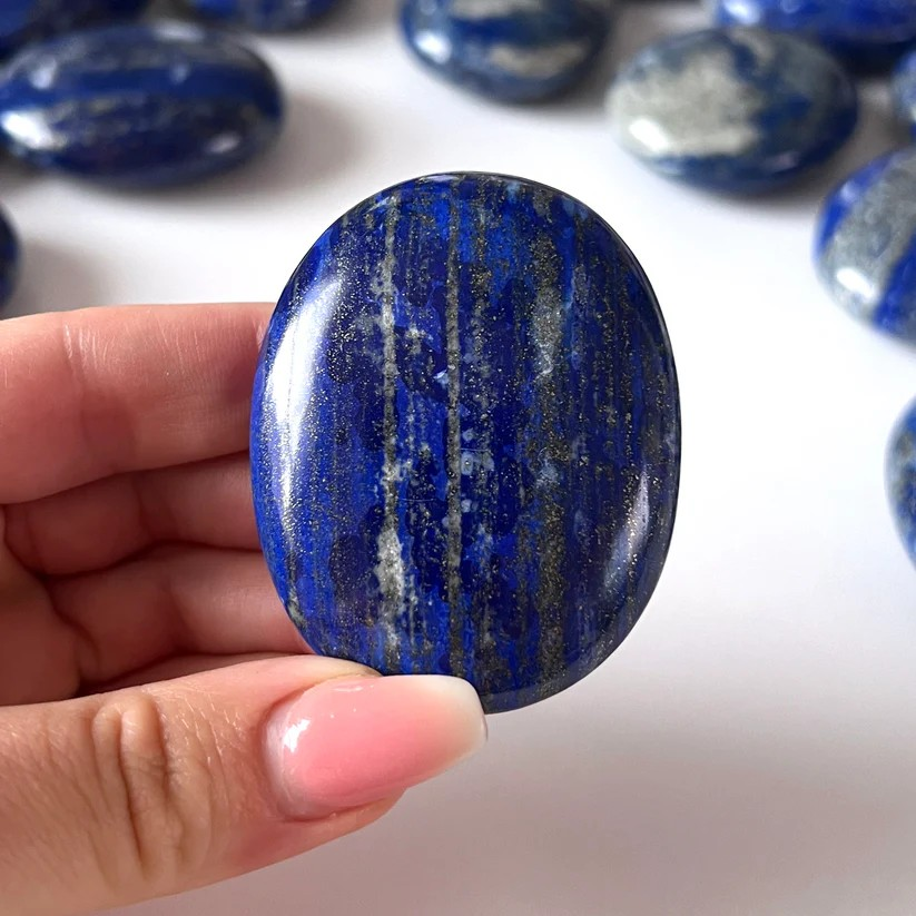 Lapis Lazuli Palm Stone For Wisdom