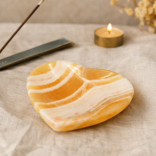 Banded Onyx Bowl - Heart