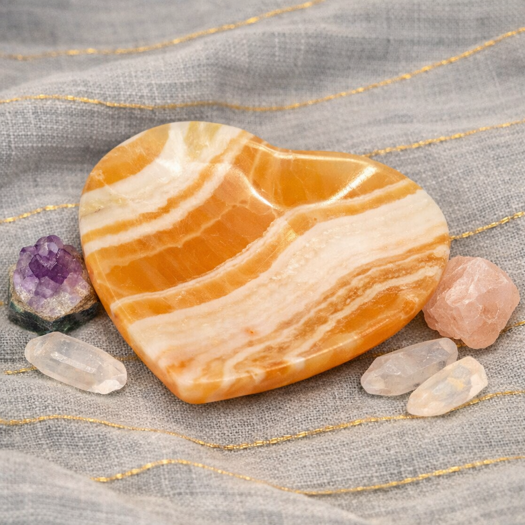 Banded Onyx Bowl - Heart
