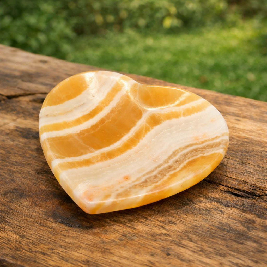 Banded Onyx Bowl - Heart