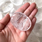 Clear Quartz Palm Stone For The Spirit