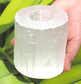 White Selenite Candle Holder - Spirit and Stardust