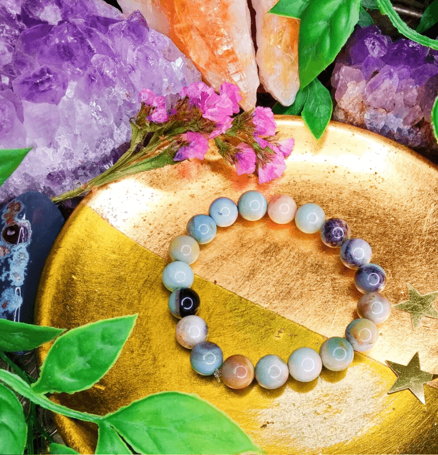 Rainbow Amazonite Bracelet For Chakra Cleansing - Spirit and Stardust
